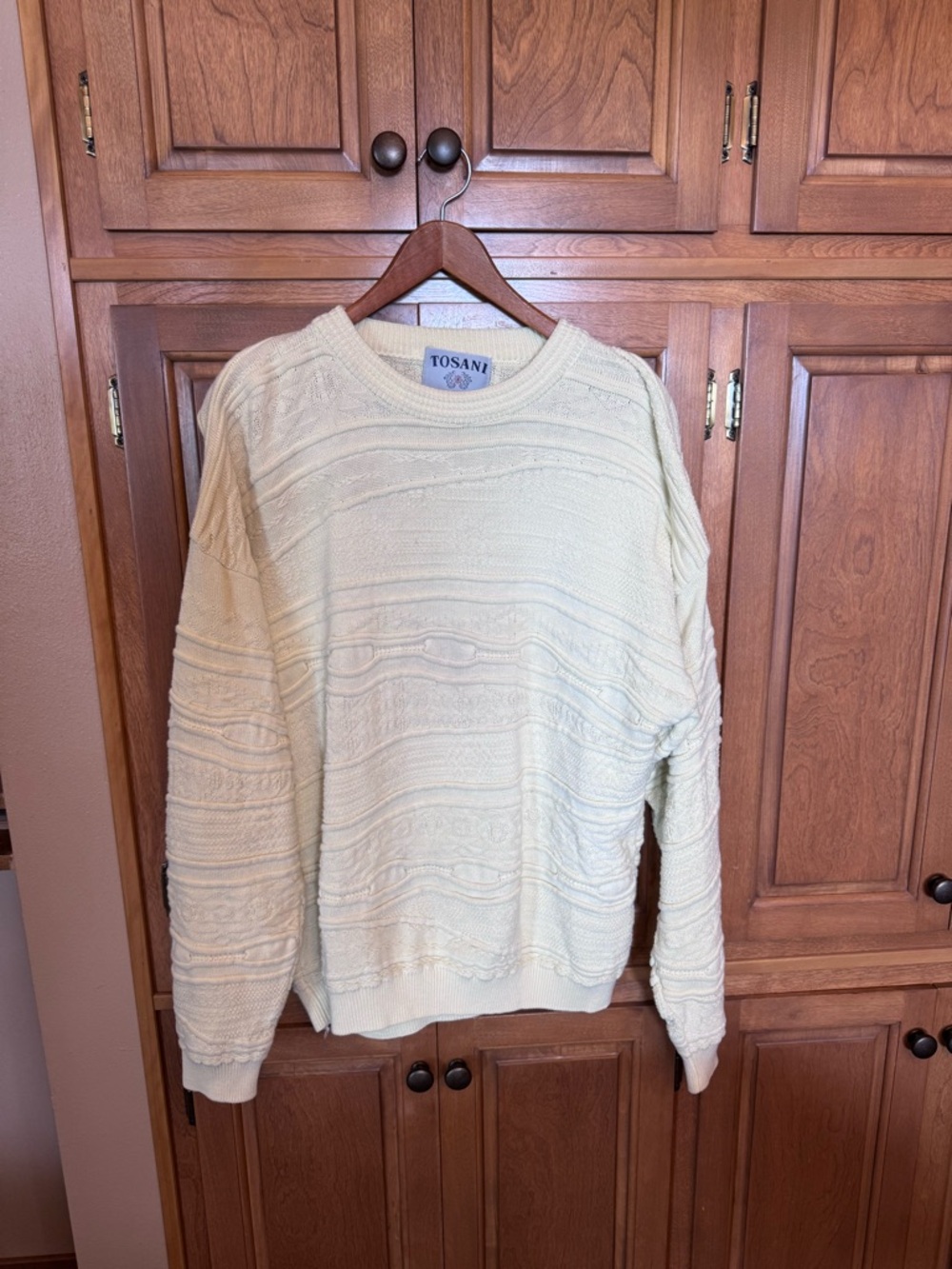 Vintage Tosani Textured Crewneck Sweater - Men